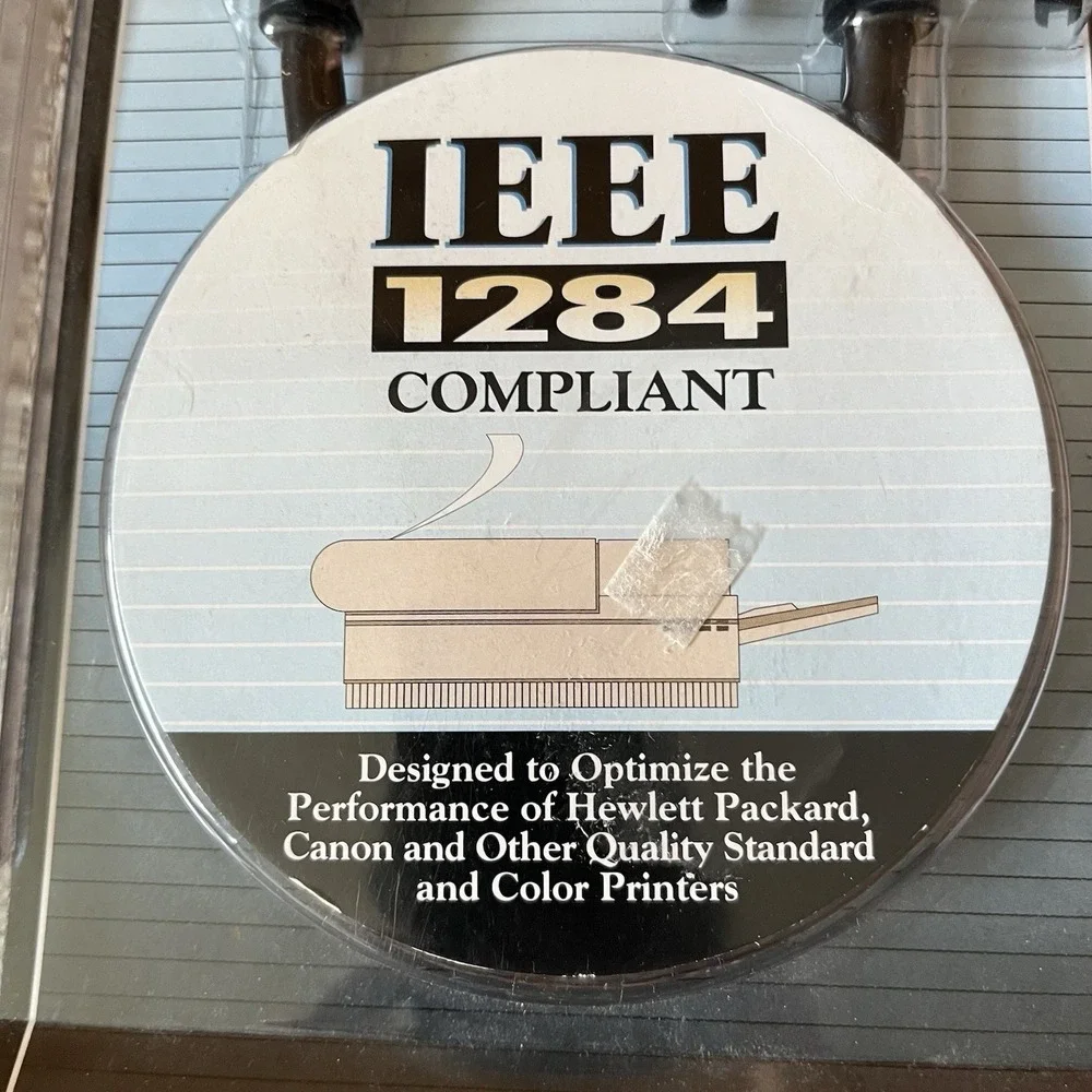 *New* PC Concepts Printer Cable, IEEE-1284 Compliant, 10 ft. 12380